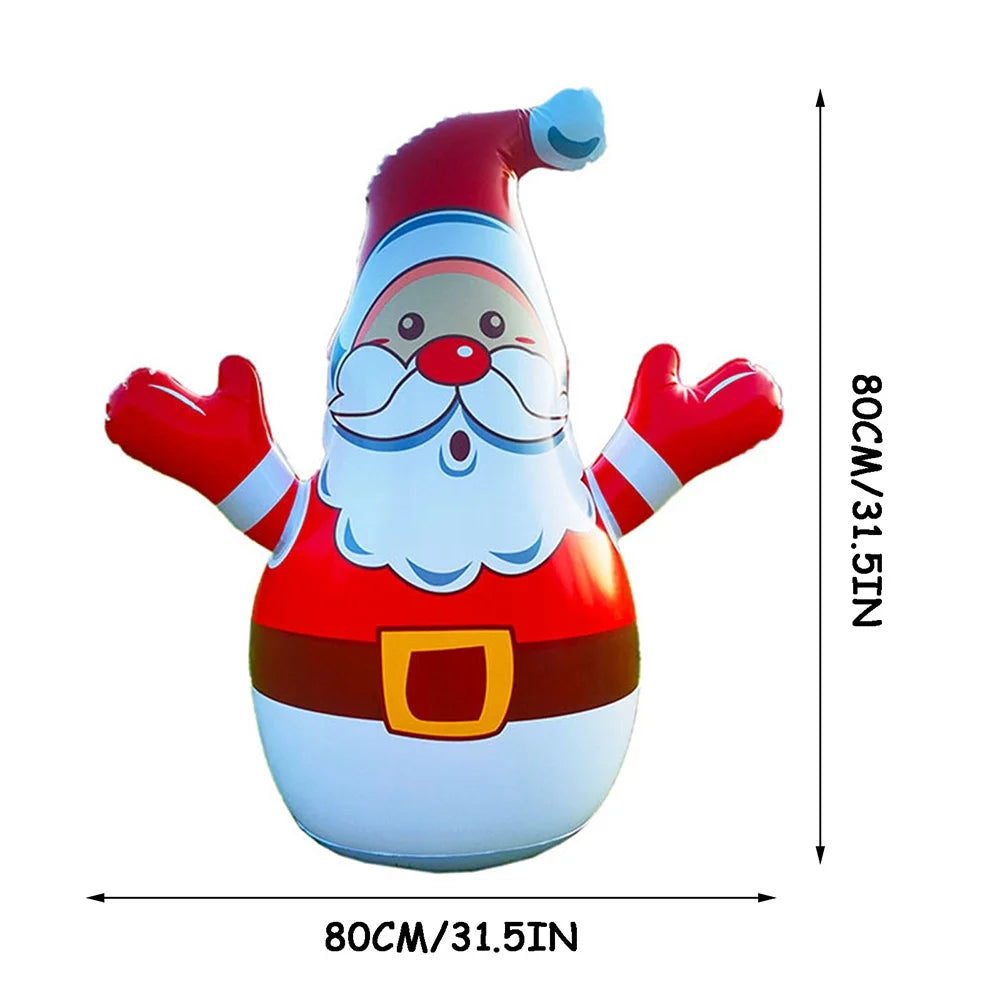 LED Color Changing Light Santa Christmas Yard Inflatable, 31.5 In