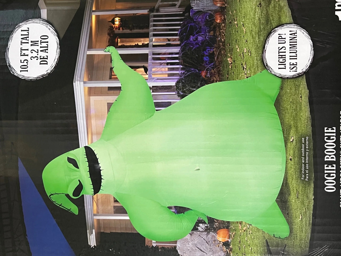Giant Halloween Inflatable Oogie Boogie, 10.5 Ft Tall, Multi