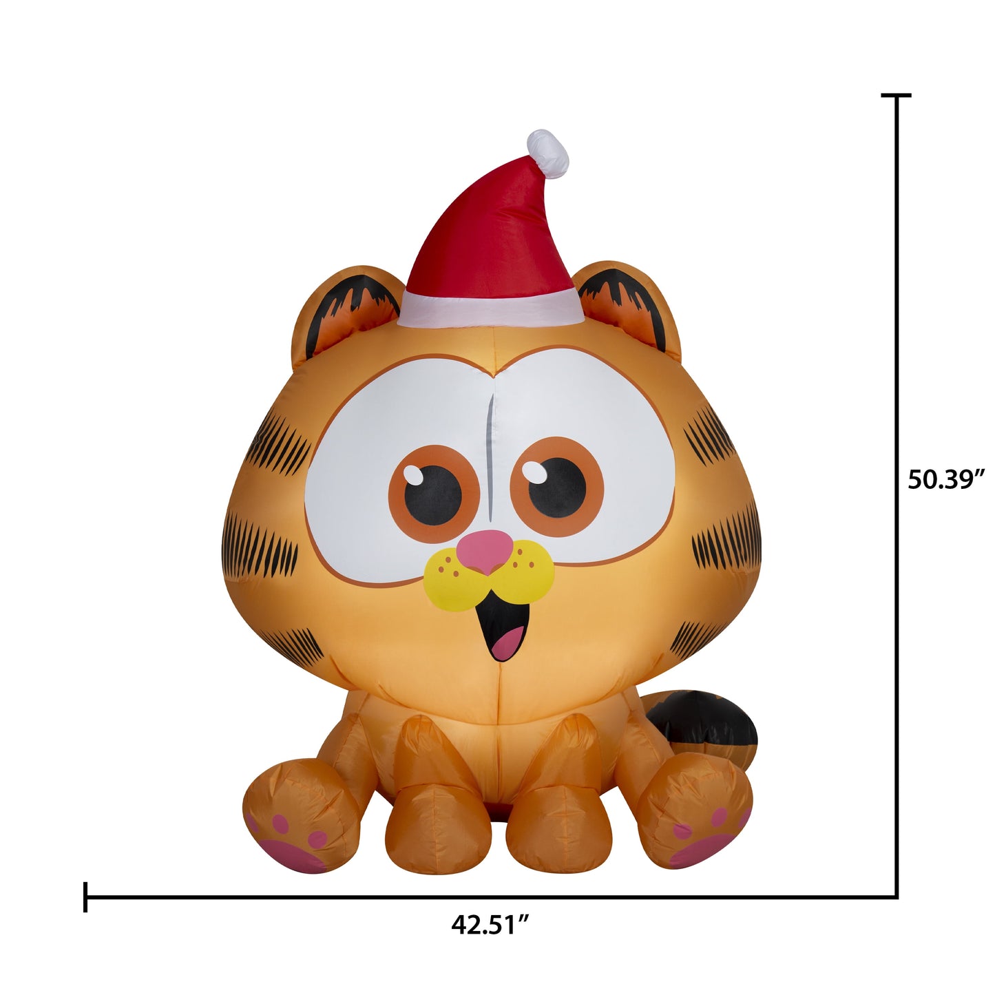 New Christmas Airblown Inflatables Yard Decoration Baby with Santa Hat, 4.2 Ft